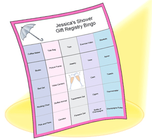 baby shower bingo